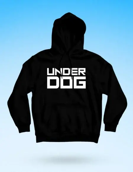 UNDERDOG PREMIUM BLACK HOODIE